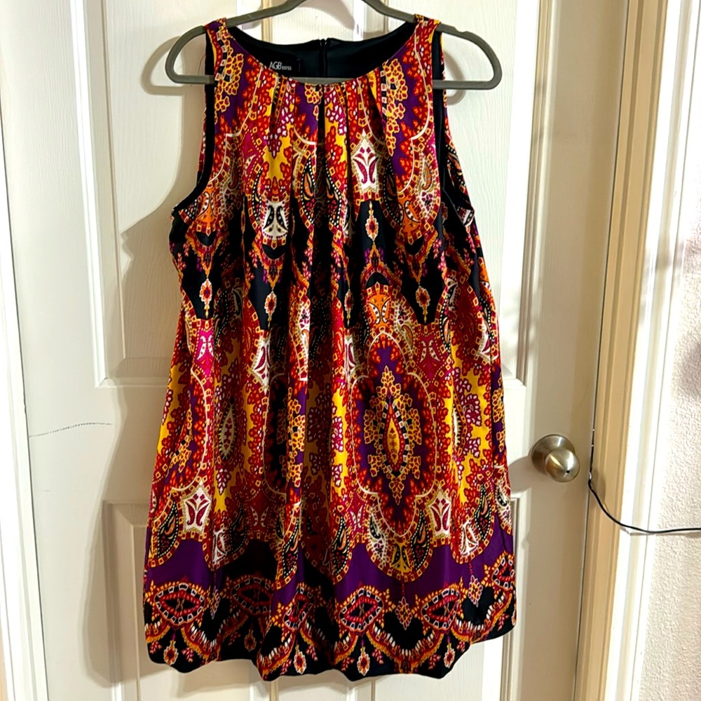Multicolor balloon, dress sleeveless